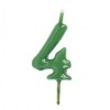 Vela Número 4 Verde
